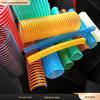 Mangueira reforçada com plástico PVC espiral material corrugado transportando parede interna ventilação suave exaustão química mangueira de sucção