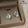 Pendientes de Mariposa Románticos y Dinámicos de Primavera Ai Tong Jewelry, Pendientes Brillantes de Gama Alta de Nicho, Pendientes Versátiles Suaves y Elegantes