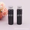 Botellas negras y marrones de 30 ml con hombro plano y tapas de aluminio, adecuadas para agua, loción, aceites esenciales, botellas de hidrosol azules de 30 ml, botellas para cebo y botellas de glicerina