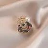 Nuevo Broche de Esmalte Chino Retro Fénix Pipa Abanico Flor Pin Accesorios Hanfu Qipao Broche de Tendencia Nacional