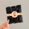 Goma Negra Desechable para el Cabello Banda Elástica Alta Elasticidad Anillo para el Cabello Infantil Accesorio para el Cabello para Niñas