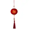 26 Año del Caballo Decoración de Escena de Linterna de Año Nuevo Año del Caballo DIY Tela Luminosa Linterna Pequeña Adorno Colgante Estilo Chino Colgante Rojo