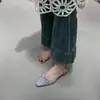 Sapatos Mary Jane Chuyuji Estilo Retrô Salto Grosso para Mulheres Primavera 2026 Bico Quadrado Laço Salto Médio Baixo Sandálias de Couro Macio