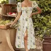 Moda Femenina Transfronteriza Verano 2026 Elegante Casual Fresco Europeo y Americano Sexy Vestido con Correa Ceñidora a la Cintura