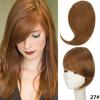 Peluca al por mayor de fábrica con flequillo oblicuo, pieza de cabello extendida, comercio exterior, color, una pieza, dos tarjetas, pieza de flequillo de peluca para mujer