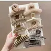 Set de Pinzas para el Cabello, Pinza de Garra Grande, Pinza de Tiburón, Accesorios para el Cabello, Accesorios Estilo Festivo, Pinzas de Colores para el Cabello de Mujer, Juego de Ocho Piezas