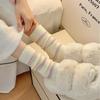 Calcetines de otoño e invierno para mujer hasta la pantorrilla, forrados de felpa, engrosados, cálidos, lindos calcetines para dormir en casa, calcetines largos de maternidad
