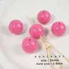 Cadena para Teléfono Móvil con Cuentas [Bola Grande de Colores] Lanyard Joyería Hecha a Mano Agujero Recto DIY Cuentas Sueltas Cadena para Colgar Ropa Bolsa