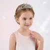 Acessório de Cabeça Coroa Infantil, Pente de Cabelo Feminino, Presente de Aniversário para Pequena Princesa, Coroa de Strass para Performance, Coroa de Cabelo, Faixa de Cabelo com Coroa para Meninas