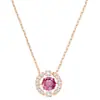 Shi Jia 1.1 Versión Alta Collar Corazón Vibrante para Mujer Cristal Elemento Swarovski Colgante Cadena Clavícula Corazón Pulsante