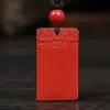 Pendente de Buda Vermelho Cinnabar Guan Yu Colar Pingente de Guanyin Fábrica de Presentes Atacado S2051517