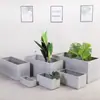 Vaso de Flores Retangular Comedouro em Vaso de Cimento Estilo Nórdico Vaso de Flores Quadrado Simples Criativo Vaso de Flores de Comércio Exterior