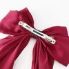 Pinza para el cabello con lazo grande Popular en Internet Cinta Nuevo Color sólido Combinación con todo Pinza de resorte Pinza para el cabello Estilo coreano Elegante Accesorios para el cabello para coleta