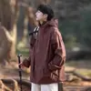 Jaqueta corta-vento masculina Black Warrior, marca americana trendy, estilo Sang Yan, para outono e inverno, solta, funcional para atividades ao ar livre e montanhismo, jaqueta de trabalho