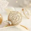 Decoración navideña colgante escena diseño árbol de Navidad bola transparente bola hueca colgante adornos creativos vestido de bricolaje