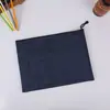 Pasta de Arquivo A4 de Tecido com Zíper Bolsa para Guardar Recibos Porta-Moedas Bolsa para Arquivo de Dados de Estudante Bolsa Tijolo de Papel para Lápis LOGO