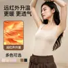 Ropa interior térmica para mujer hecha de lana merina, cachemir, seda, con forro polar añadido, prenda interior engrosada, camisola, chaleco de nuevo estilo, top de capa base sin costuras de invierno