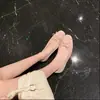 Zapatos Mary Jane Estilo Hada Suaves 2026 para Mujer de Punta Cuadrada que Aumentan la Altura de Ante Zapatos Planos de Boca Baja con Lazo Zapatos de Ballet