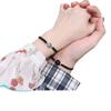 Pulsera roja de cuerda para pareja, pulsera para el cabello tejida a mano, bolsa de materiales DIY, para hombres y mujeres, diseño de nicho INS, regalo, un par conmemorativo