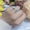 Anillo de Plata de Ley S999 Mariposa de Seda para Pie de Mujer Apertura Vacía Pura Ajustable Retro Pintado Sentido de Alta Gama Personalidad Anillo Ancho