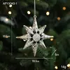 Decoração Pendente de Árvore de Natal Plástico Prata Moldado Galvanizado Brilhante Acessórios para Pendurar Novidade Transfronteiriça Pequenos Enfeites de Natal em Estoque