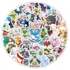 100 Pegatinas de Dibujos Animados Japoneses Pokemon de Venta Caliente Transfronteriza, Tendencia Genial para Patineta, Equipaje, Decoración de Coche