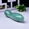 Palo de masaje de cristal de aventurina verde natural para el pene Palo de masaje de codo de aventurina verde Juguetes sexuales Fabricante femenino