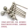 Herramienta de Talla de Jade Aguja F Cabeza Redonda Esférica Aguja de Rectificado de Diamante para Pulido y Talla de Jade Cabezal de Rectificado de Diamante 2.35mm
