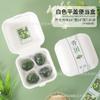 2/4 tabletas caja de bola verde de 6 compartimentos para hornear ajenjo caja de embalaje de bola verde qingmingguo caja de embalaje de punto occidental caja de embalaje blíster