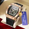 Explosiones de AliExpress ONOLA Transmisión en Vivo de TikTok Reloj Multifuncional Impermeable para Hombre Correa de Silicona Deportivo de Cuarzo para Hombre
