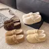 Primer Encuentro Temporada Blanca Mary Jane Planas Retro Zapatos de Piel Ropa de Abrigo para Mujer 2026 Otoño/Invierno Nueva Llegada Calidez con Terciopelo Birken