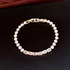 Pulsera con cierre de corazón de circonita chapada en oro real de 18k, sensación de lujo ligero de alta gama, joyería para mujer moderna y versátil