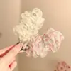 Pinza de Plátano Elegante de Malla Plisada Estilo Coreano para Cola de Caballo Alta 2025 Nuevo Pasador para Mujeres para Personalizar el Volumen del Cabello en la Parte Posterior de la Cabeza