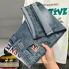 Shorts Jeans Masculino de Cinco Pontos de Verão Novo High-End Americano 2026, Shorts Retro Slim-Fit Elástico, Marca Trendy