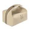 Bolsa de cosméticos con un toque de alta gama, simple y portátil, capacidad grande y pequeña, bolsa de mano para almacenamiento de cosméticos, bolsa de aseo de lona para influencers femeninas
