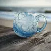 Transfronterizo Nuevo Producto Más Vendido Taza Ola de Mar Taza Ola de Mar Taza de Café Resina Acero Inoxidable Concha de Caracola
