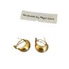 Nicho design sentido dourado arco escovado brincos de metal feminino único requintado viajante todos os brincos de combinação