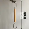 Ganchos para tienda de ropa Ganchos en S Perchas Ganchos para colgar Ganchos de exhibición Madera maciza Colgar ropa Tienda de ropa para mujer Pared Perchas para pantalones