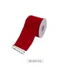 Cinta de lino sintético en stock para decoraciones navideñas, cinta navideña impresa a medida con purpurina, transfronterizo a medida