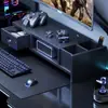 Suporte para monitor de computador, suporte para tela de computador de mesa, suporte de exibição para mesa de sala de jogos, mesa de escritório