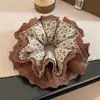 Goma para el pelo con estampado estilo Academia Melard para mujer, scrunchie de satén con malla de estampado de leopardo vintage, banda elástica de alta elasticidad y duradera