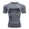 Camiseta de Manga Corta de Compresión de Secado Rápido para Hombre Teum Export Y2K Capa Base para Correr Ropa de Entrenamiento para Gimnasio Body