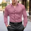 Camisa Hawaiana de Manga Larga con Cuello Rayada Estampada en 3D para Hombre - Venta Caliente de Comercio Exterior 2026 Amazon Temu