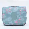 Bolsa de Higiene Pessoal para Viagem Portátil Masculina de Grande Capacidade com Gancho Impermeável Bolsa de Cosméticos Bolsa de Armazenamento Suspensa Estampada