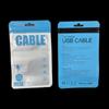 Saco de embalagem para cabo de dados de carregamento rápido Saco plástico USB saco com zíper saco autovedante colorido fio de carregamento cabeça de carregamento carregador de carro