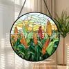 Haste de trigo de campo transfronteiriça vidro pingente colorido ornamento de vidro para casa decoração de janela jardim apanhador de sol
