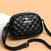 Bolso Cuadrado Pequeño Nuevo, Sencillo y Versátil, Bolso de Hombro para Mujer con Textura de Cuero Suave de Alta Gama en Forma de Rombo, Bolso Cruzado de Gran Capacidad con Temperamento