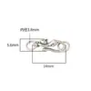 Prata de Lei S925 Fivela de Gatinho Fivela S Fivela de Conexão para Pulseira Fio para Colar Fivela de Prata Acessórios de Prata Tailandesa