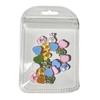 Joyería para uñas de dibujos animados DIY al por mayor, diseño garabateado regordete, degradado, lindo panda, cerdo, conejo, pollo, accesorios para funda de teléfono