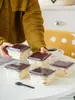 Caja de Tiramisú Desechable Transparente Caja para Cortar Rollo de Pastel Caja de Empaque para Postre Celebridad de Internet Repostería